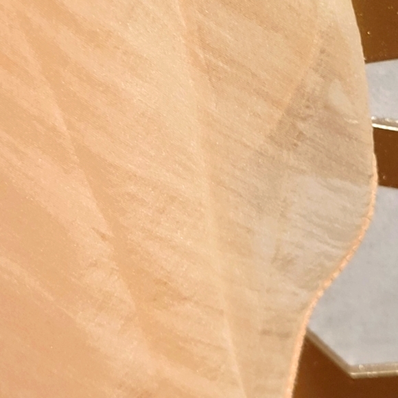 NWOT ELEY KISHIMOTO Silk Beaded Silver & Peach Evening Dress - Picture 8 of 14